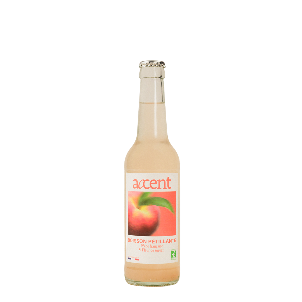 Infuso frizzante bio Pesca/Sambuco 33cl - Accent