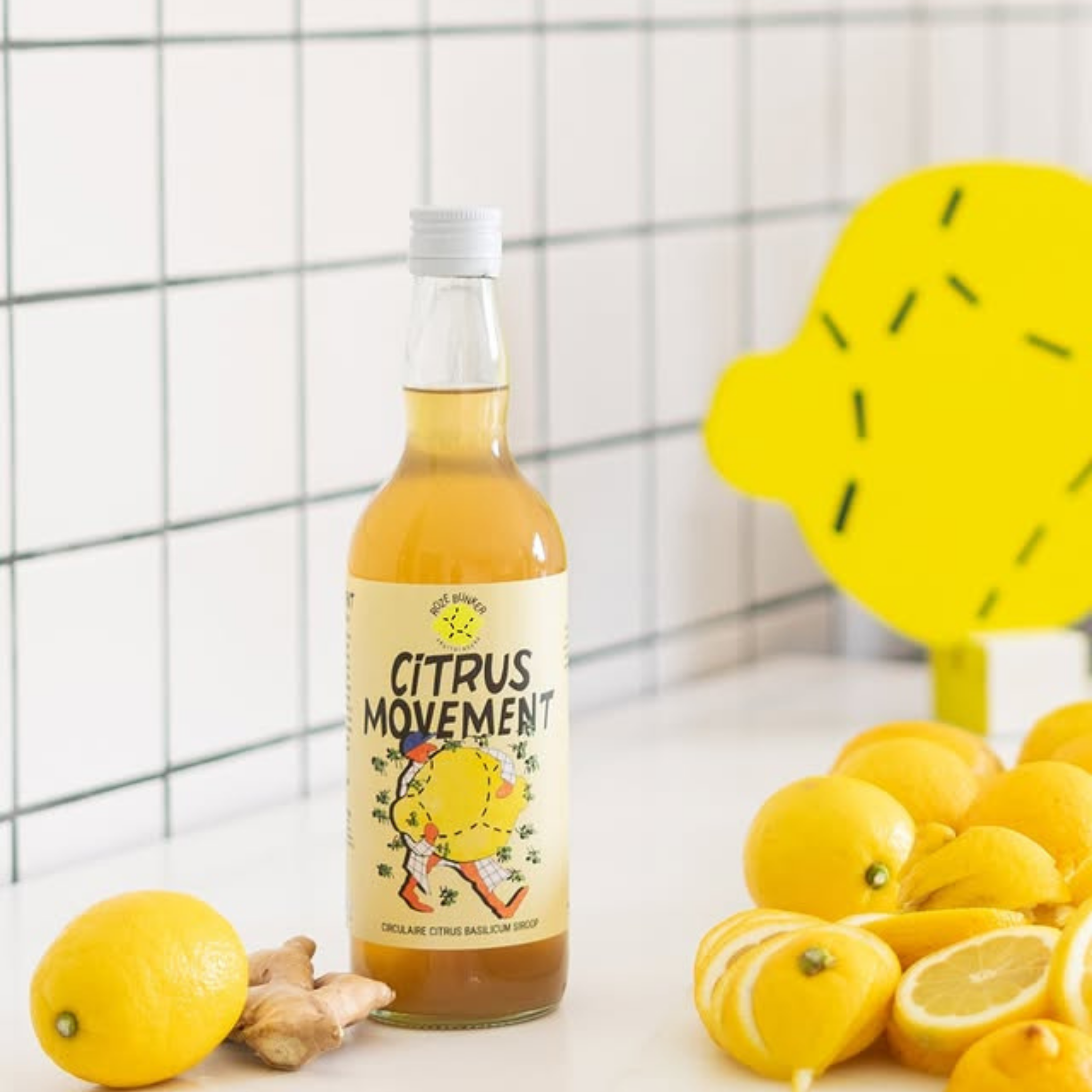 Sirop Citron/Basilique - Roze Bunker