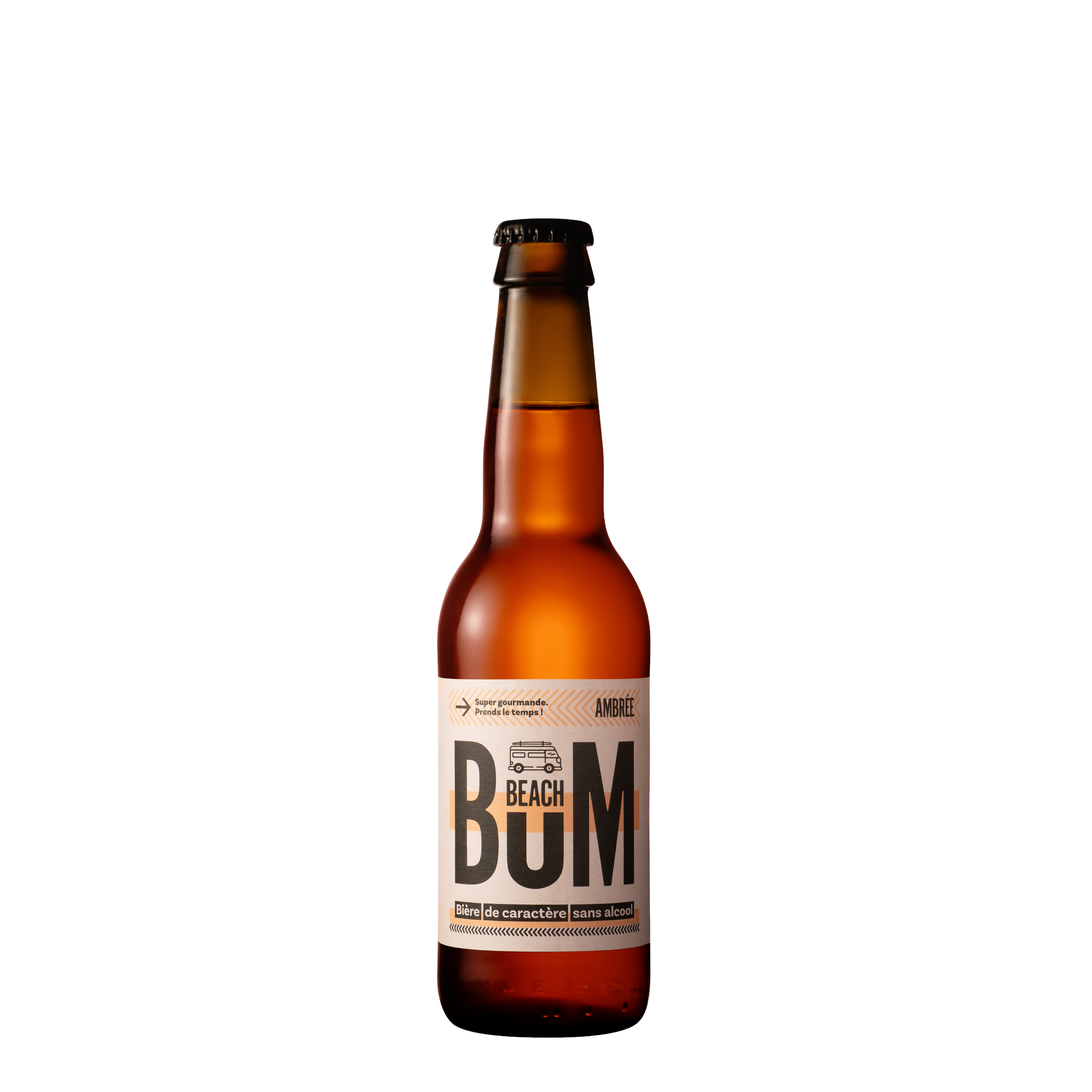 Bouteille de Beach Bum Bière Ambrée 33cl, bière sans alcool
