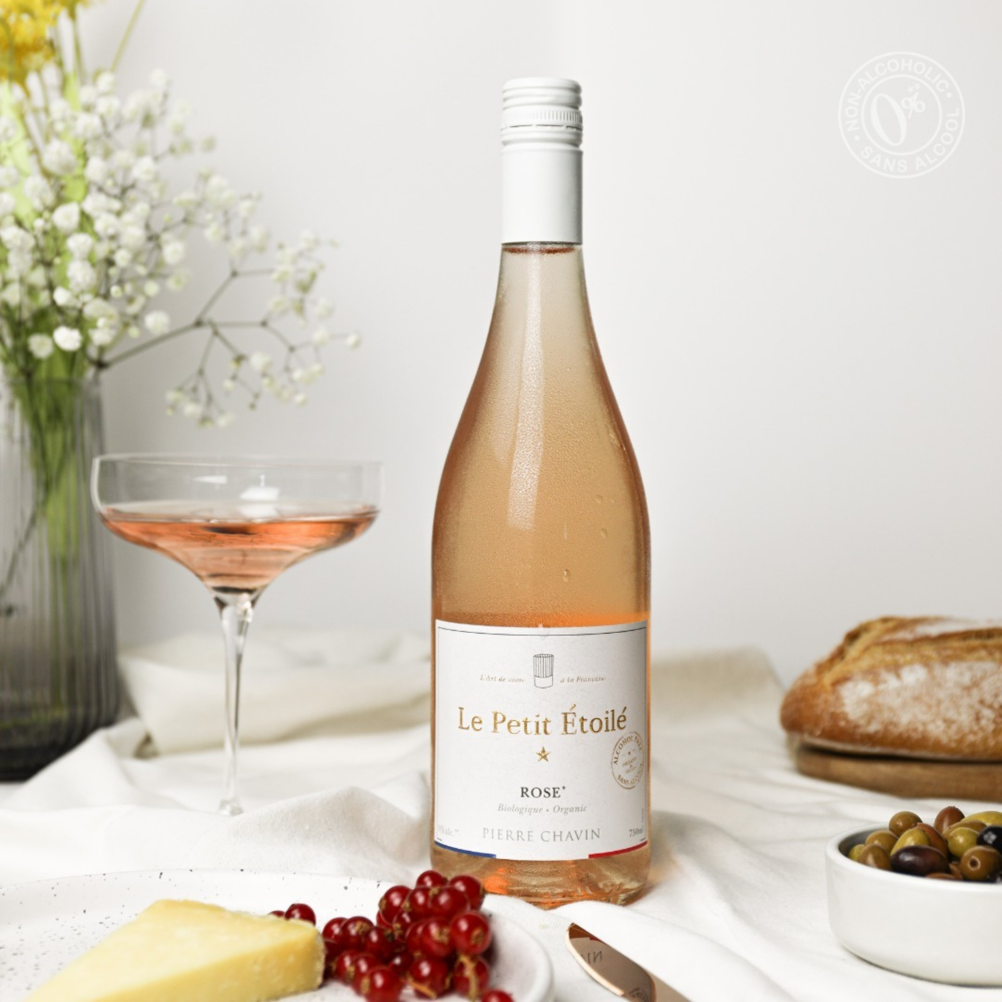 Rosé sans alcool 0%