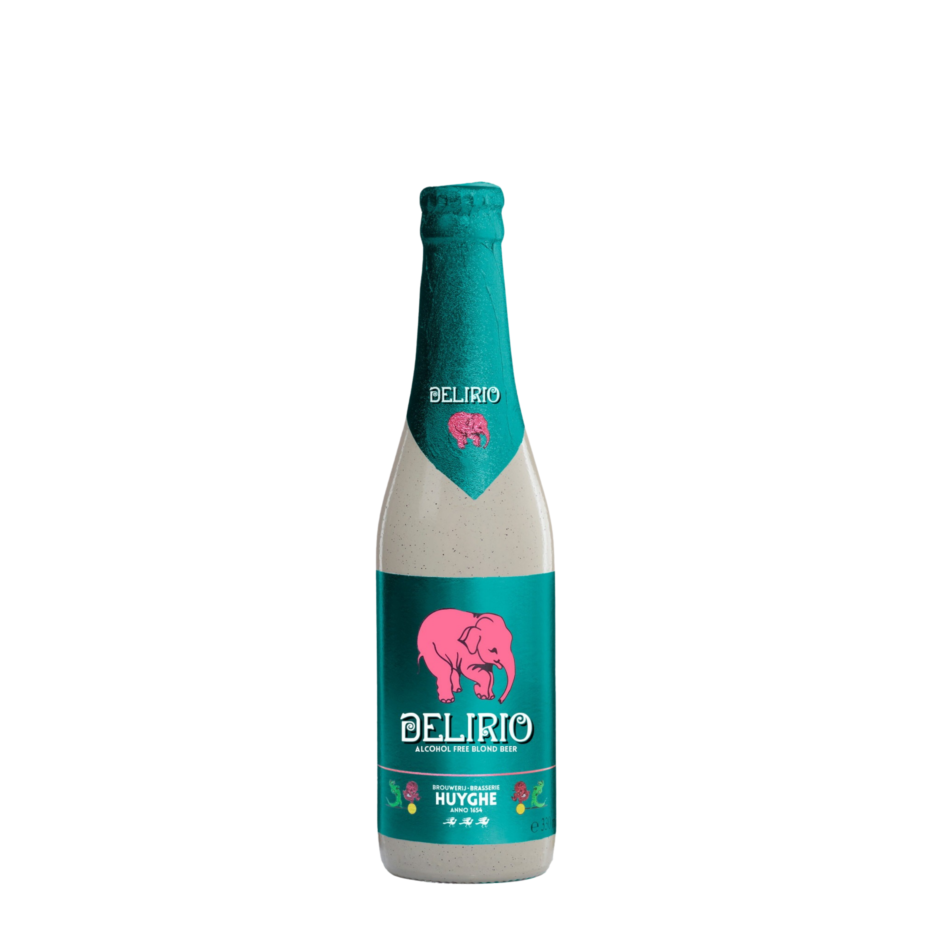 Bouteille de Brouwerij Huyghe Delirio - La Delirium sans alcool, bière sans alcool