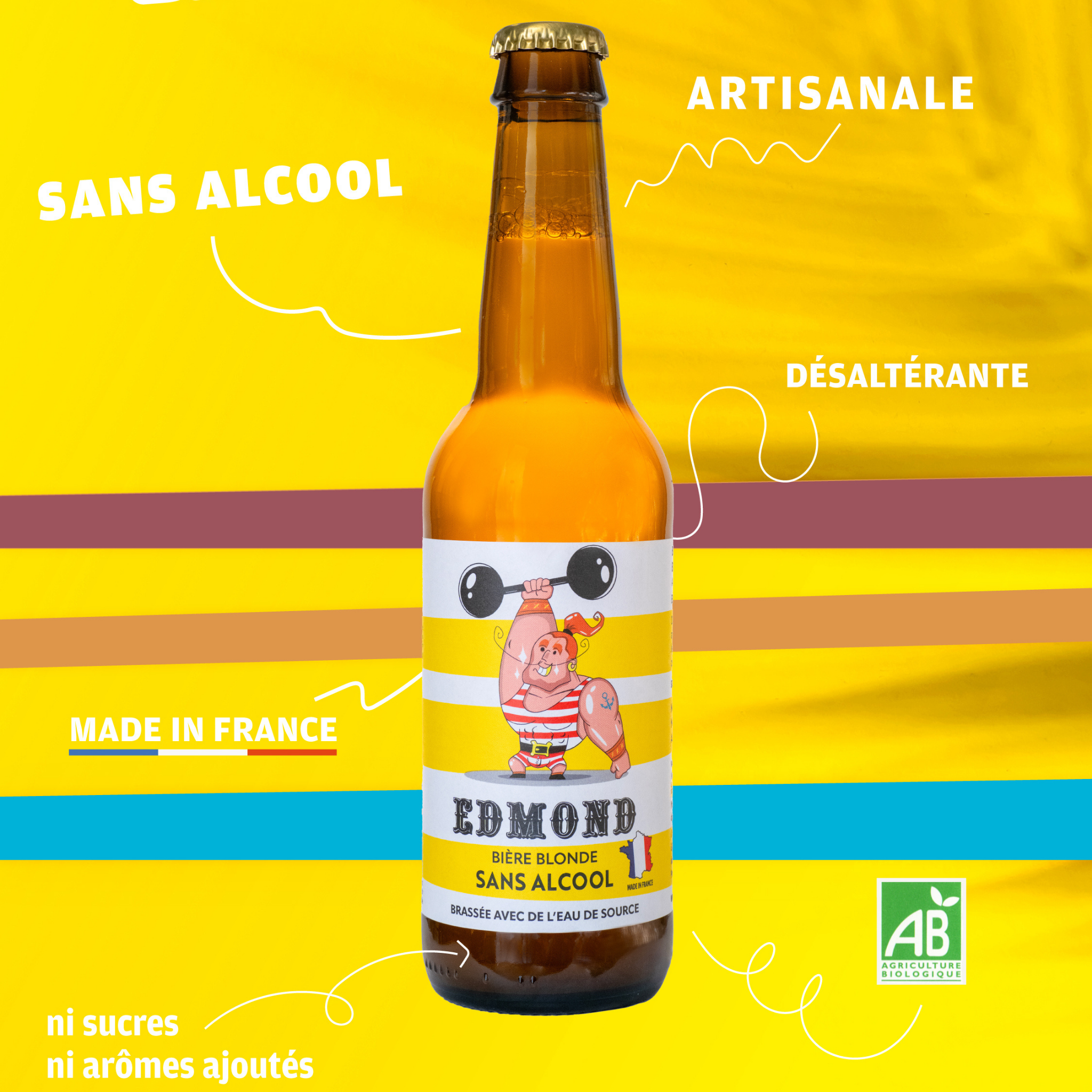 Bière blonde française bio 75cl