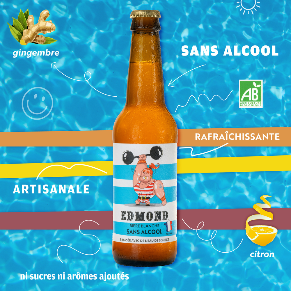 Bière blanche sans alcool - Edmond