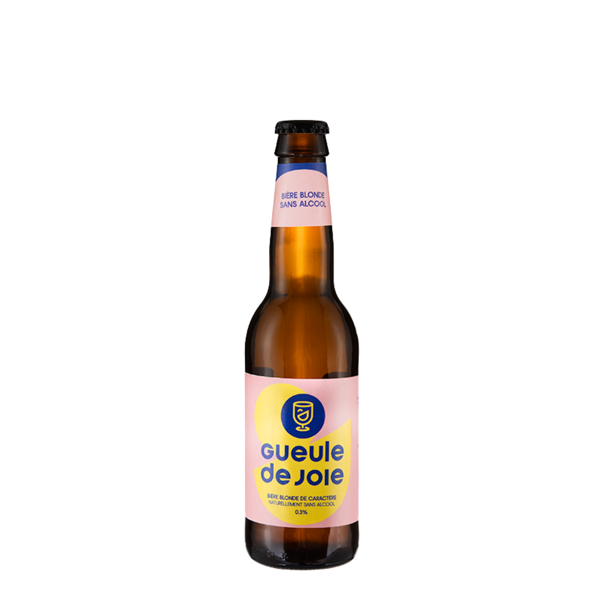 Bouteille de Gueule de Joie Bière blonde de caractère, bière sans alcool