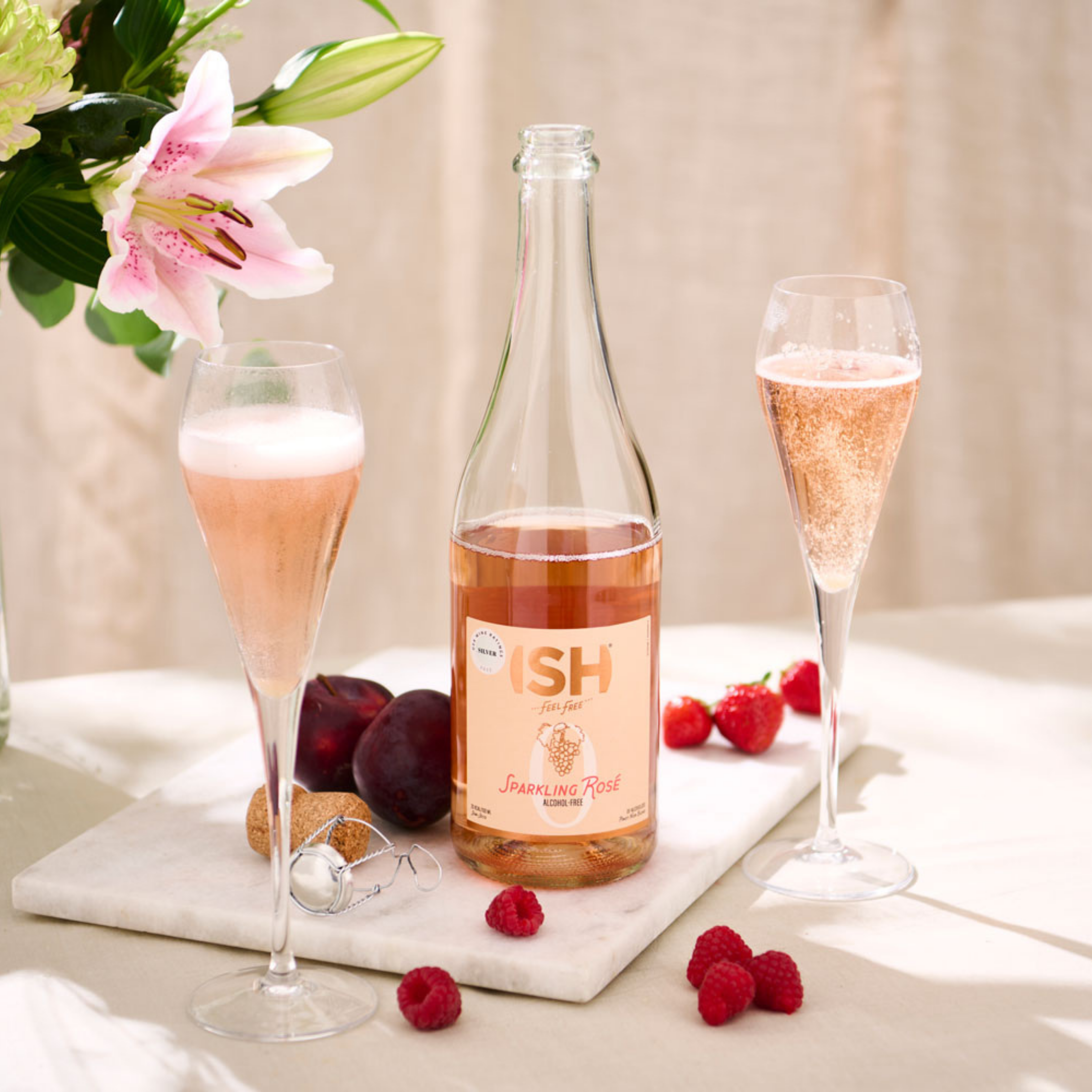 Effervescent rosé
