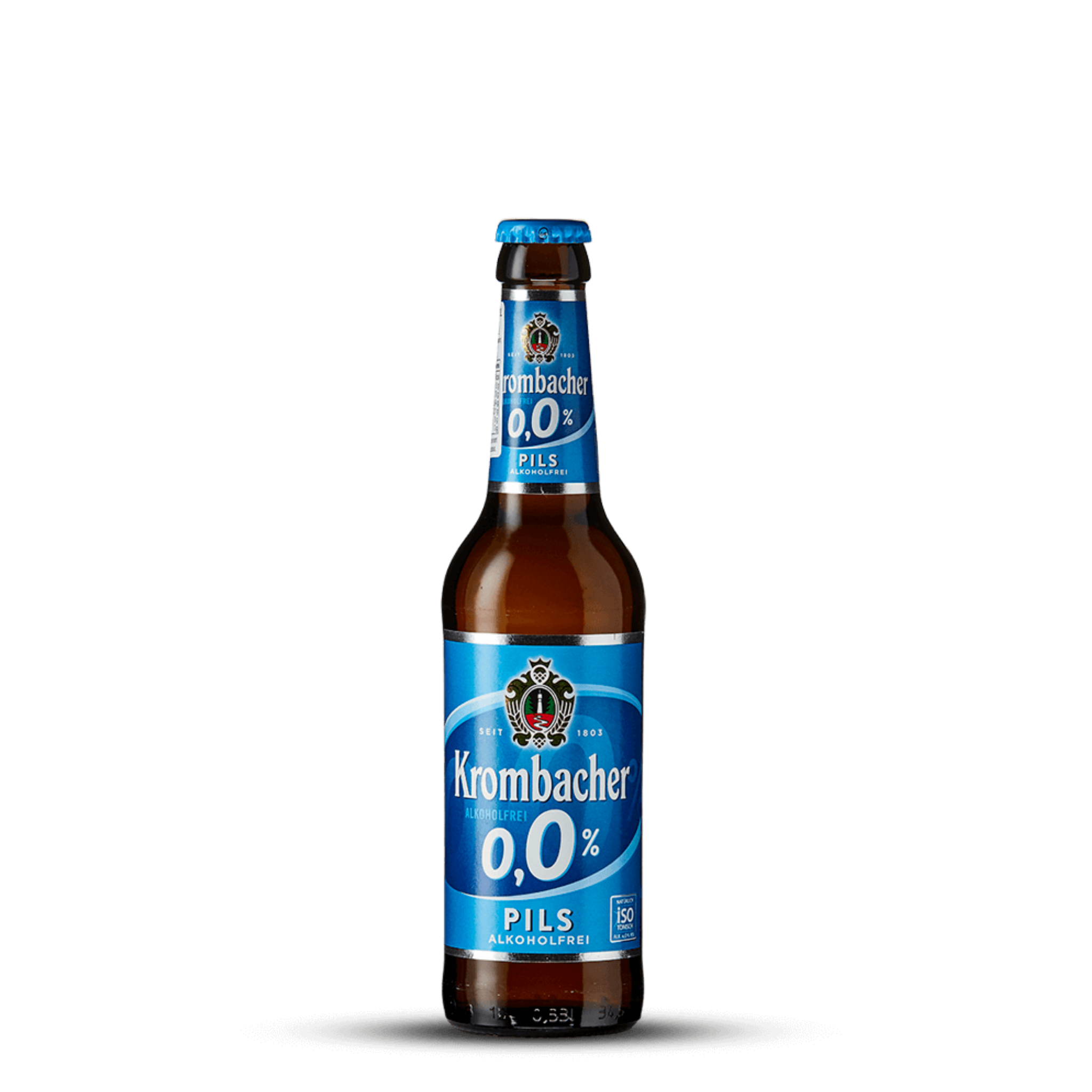 Bouteille de Krombacher Pills 0.0%, bière sans alcool