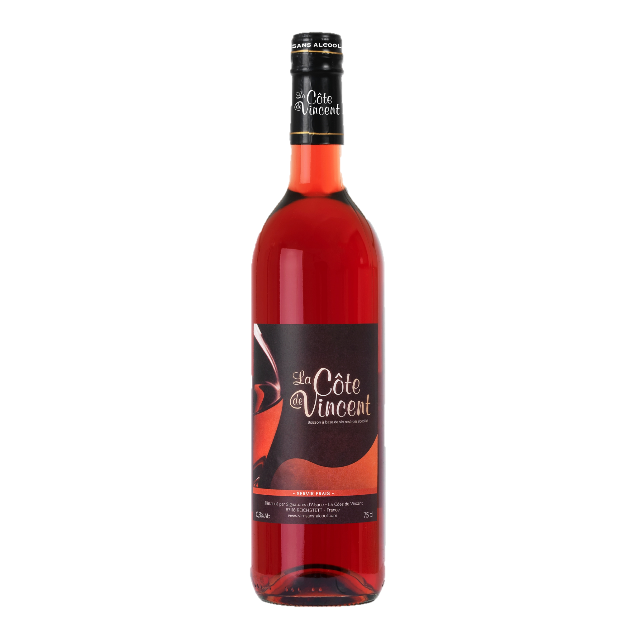 Vin rosé sans alcool 0.3%