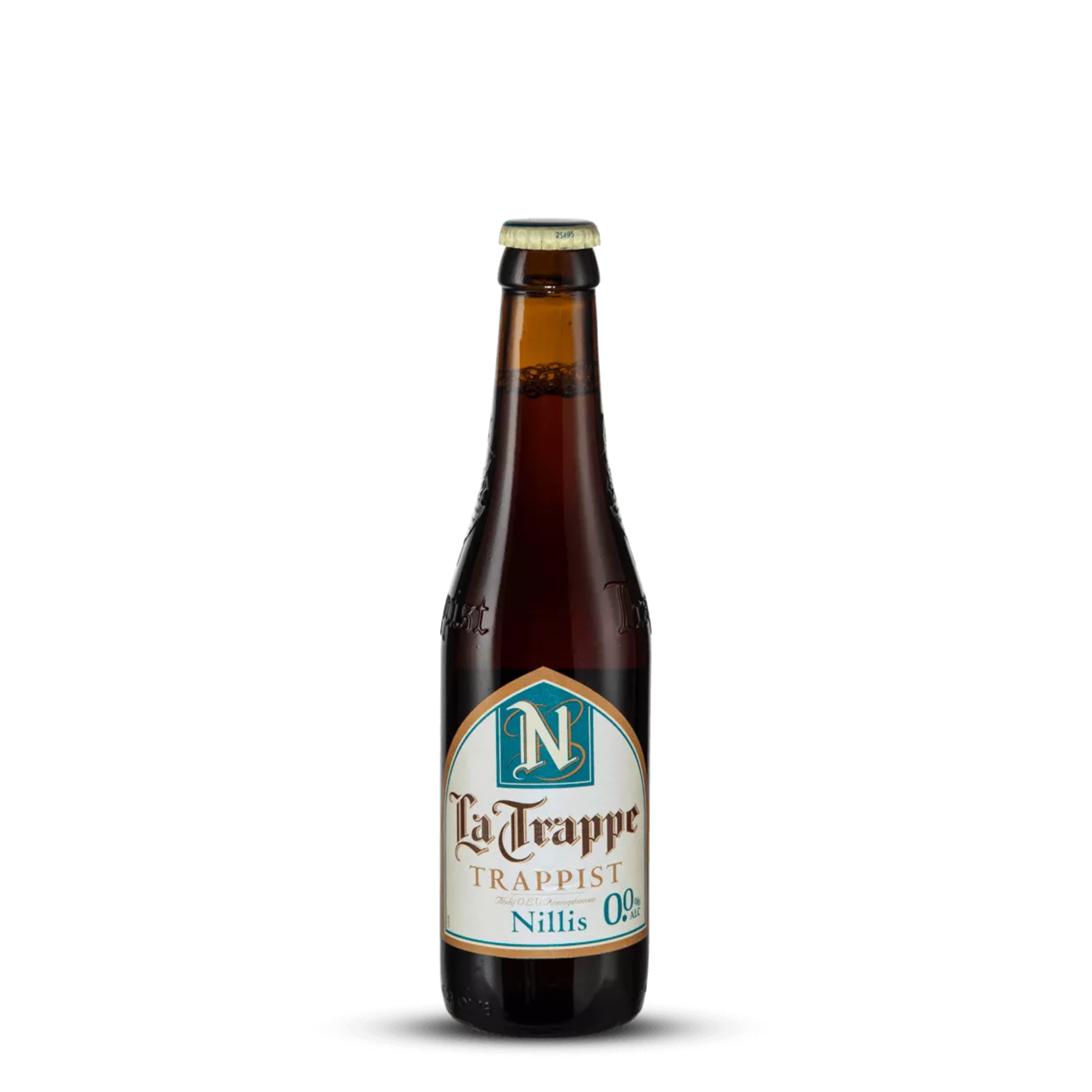 Bouteille de La Trappe Nillis - Bière trappiste ambrée, bière sans alcool