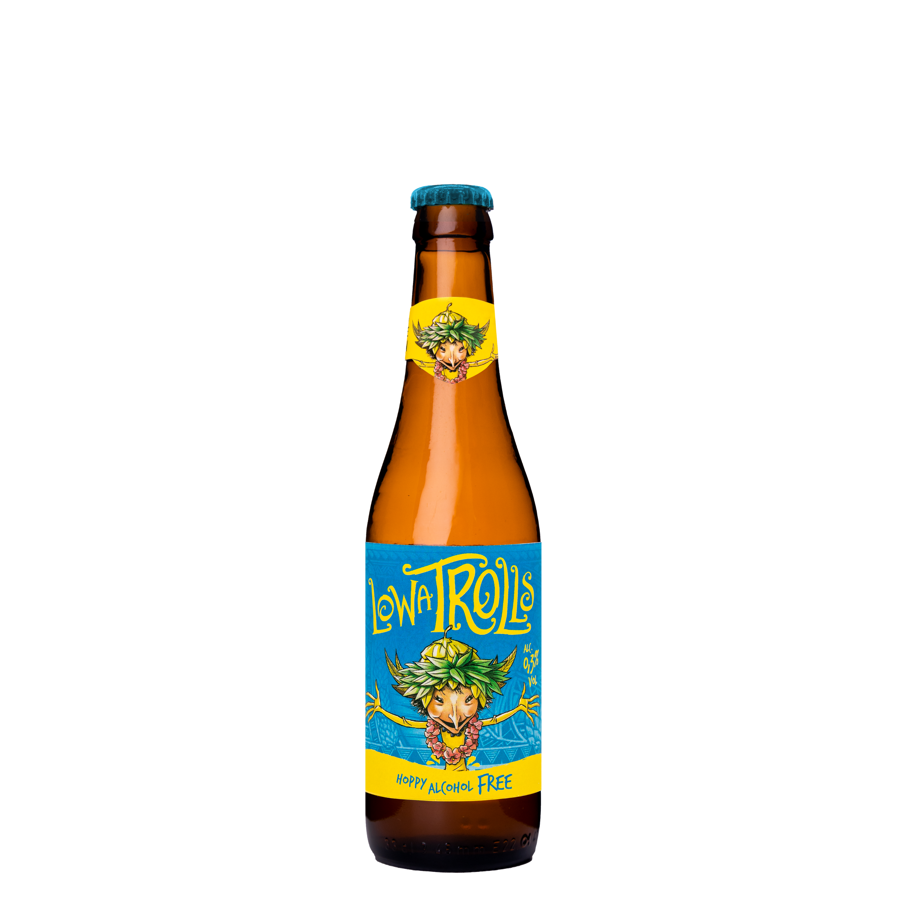 Bouteille de Brasserie Dubuisson Lowa Trolls, bière sans alcool