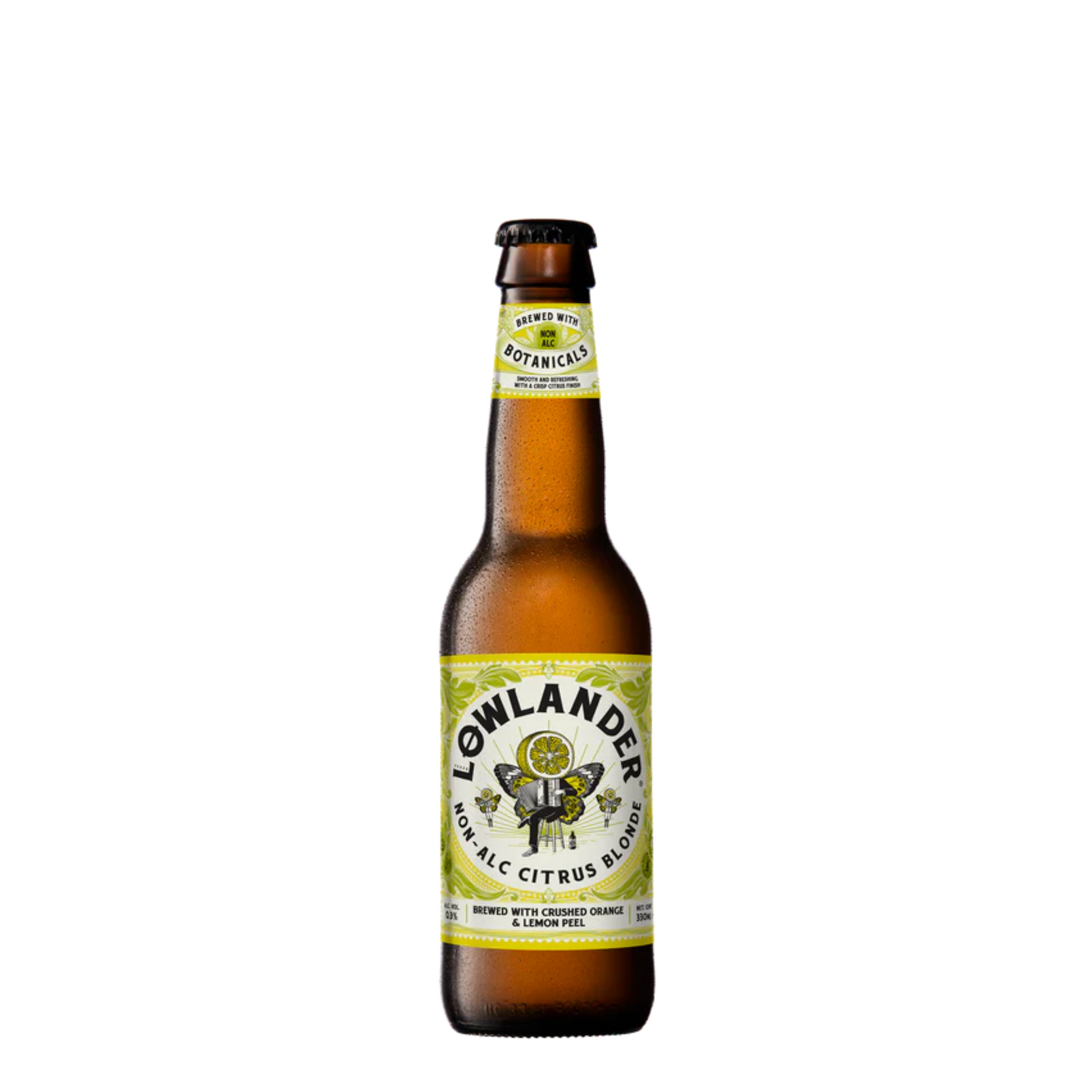 Bouteille de Lowlander Citrus blonde, bière sans alcool