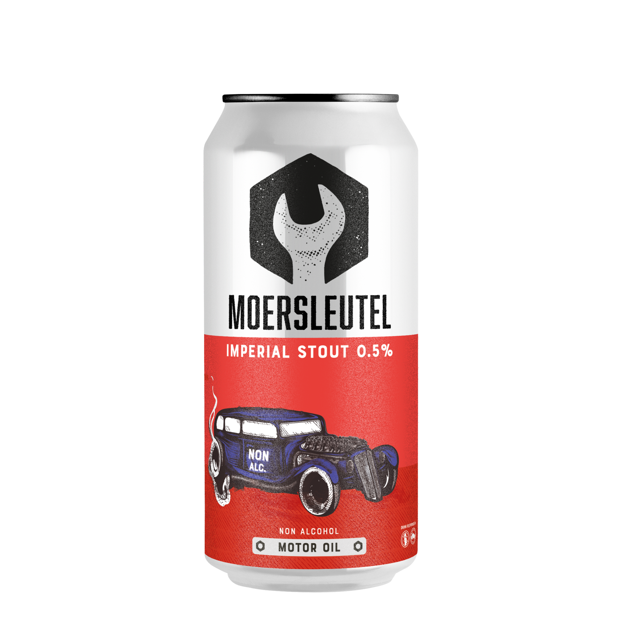 Motor Oil Imperial Stout 0,5% 44 cl - Moersleutel
