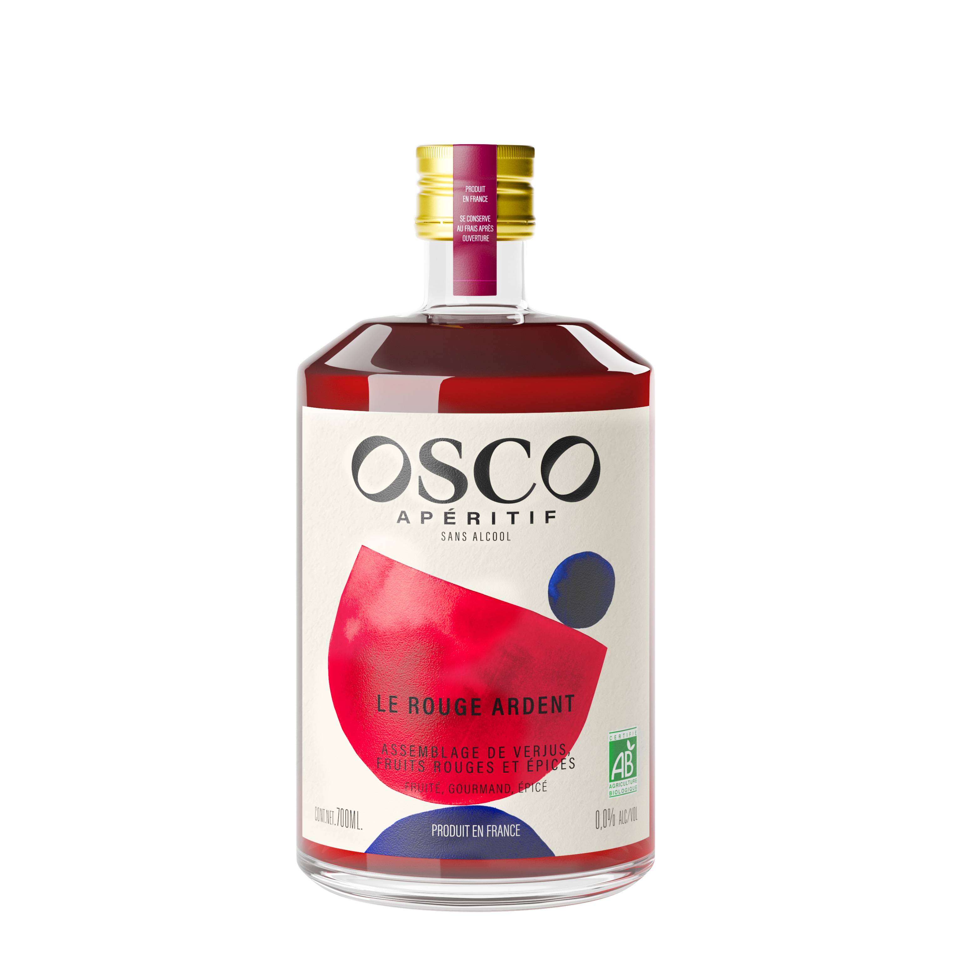 Le Rouge Ardent - Apéritif bio sans alcool