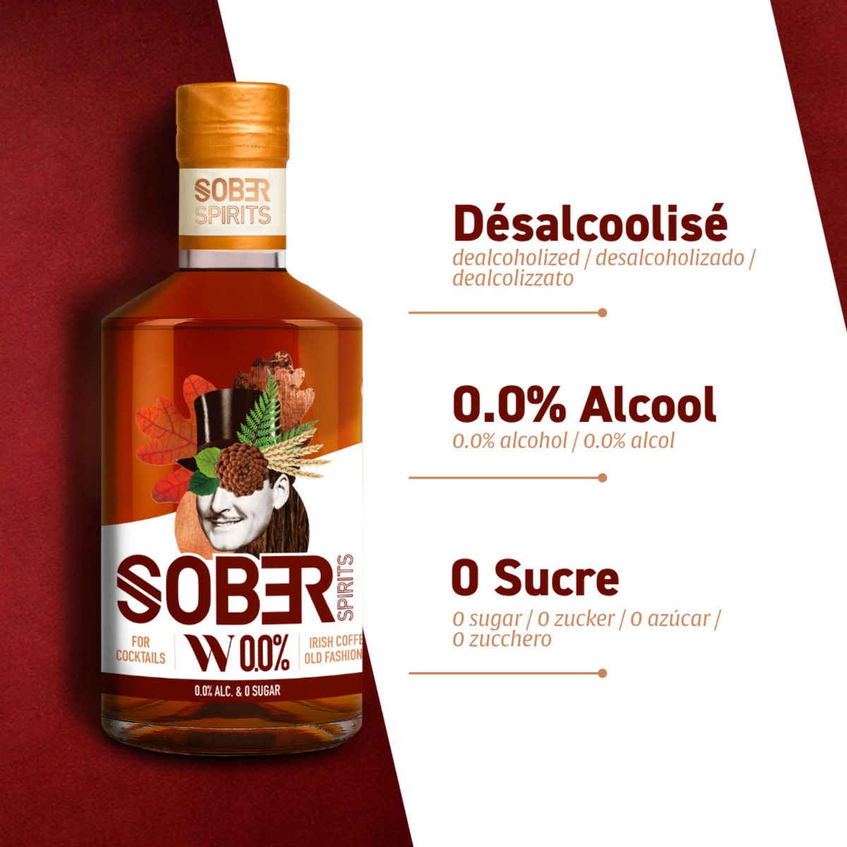Sober Spirits W 0.0% – Whisky analcolico