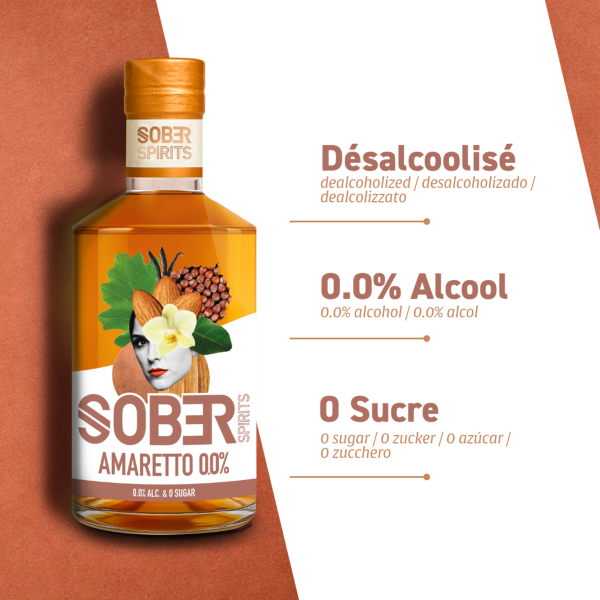 Amaretto - Aperitivo de amêndoa - Sober Spirits