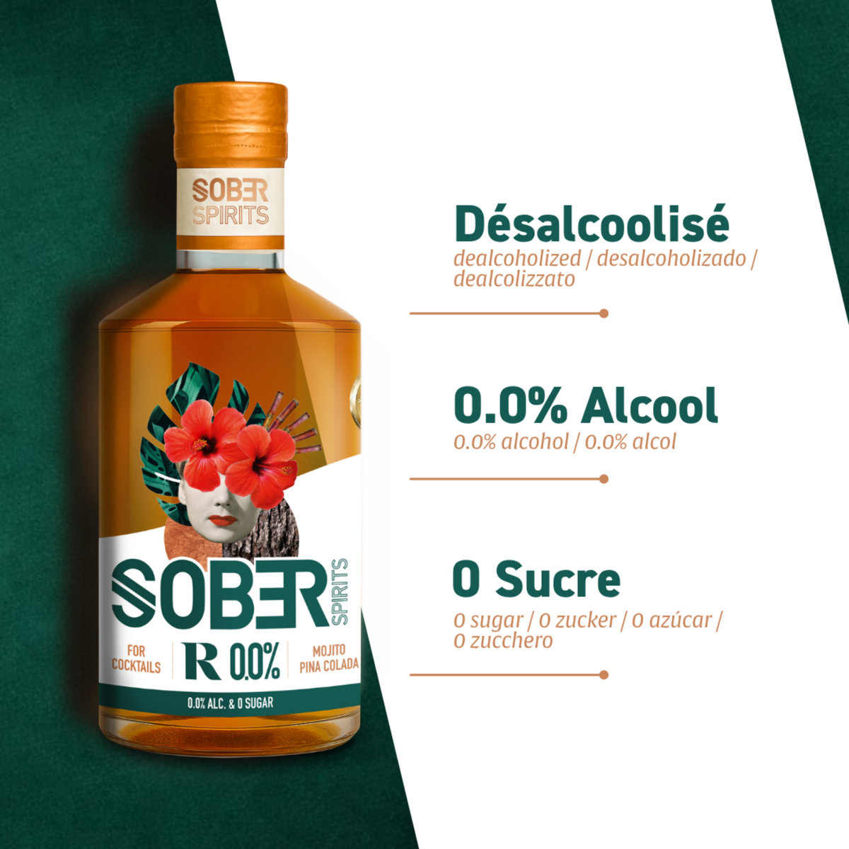 Sober Spirits R 0.0% – Rum analcolico