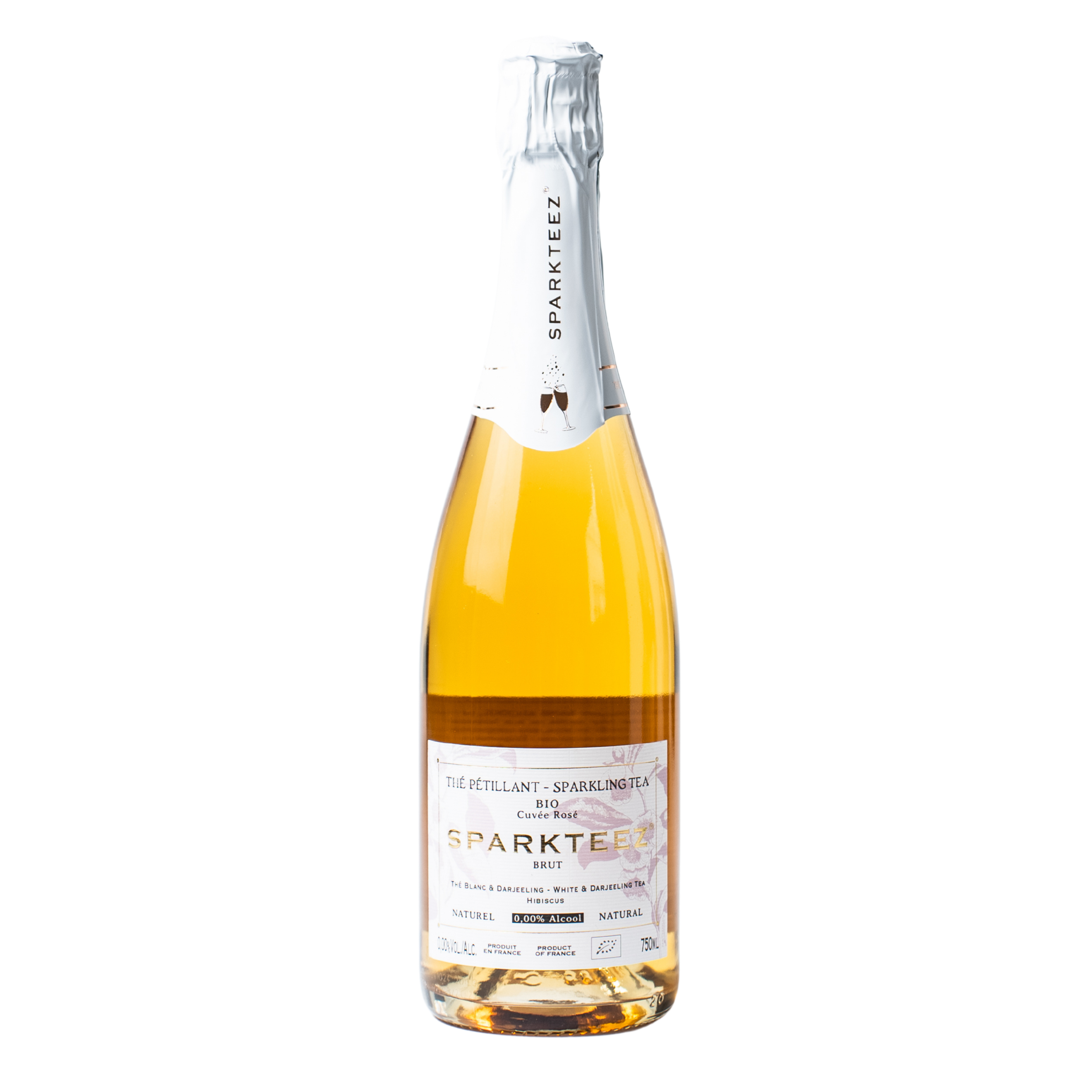 Thé pétillant rosé