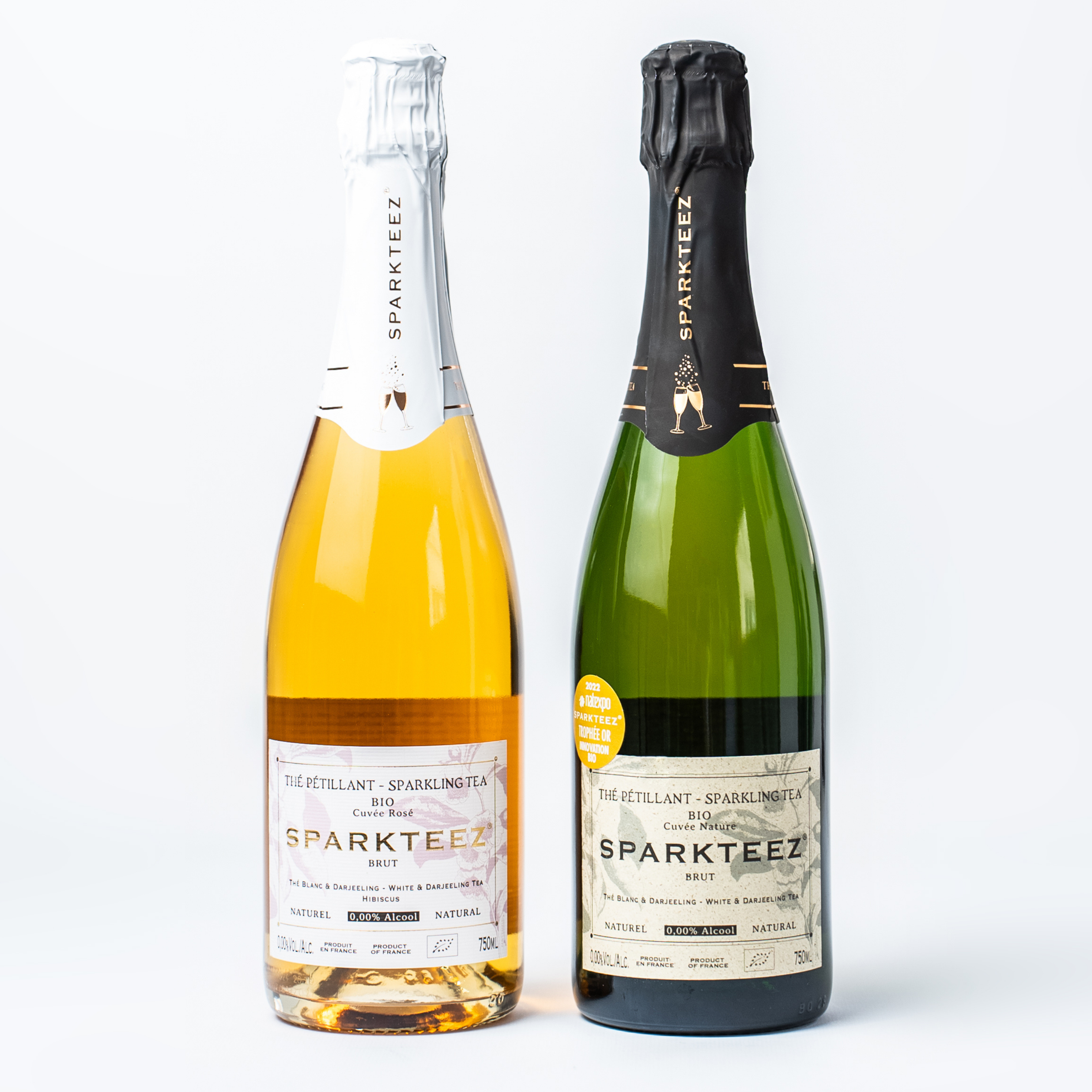 Thé pétillant rosé
