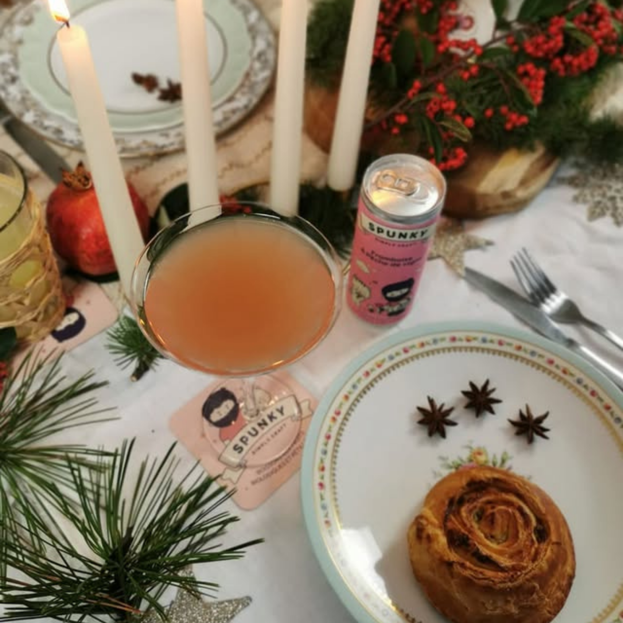 Framboise et Pêche de vigne