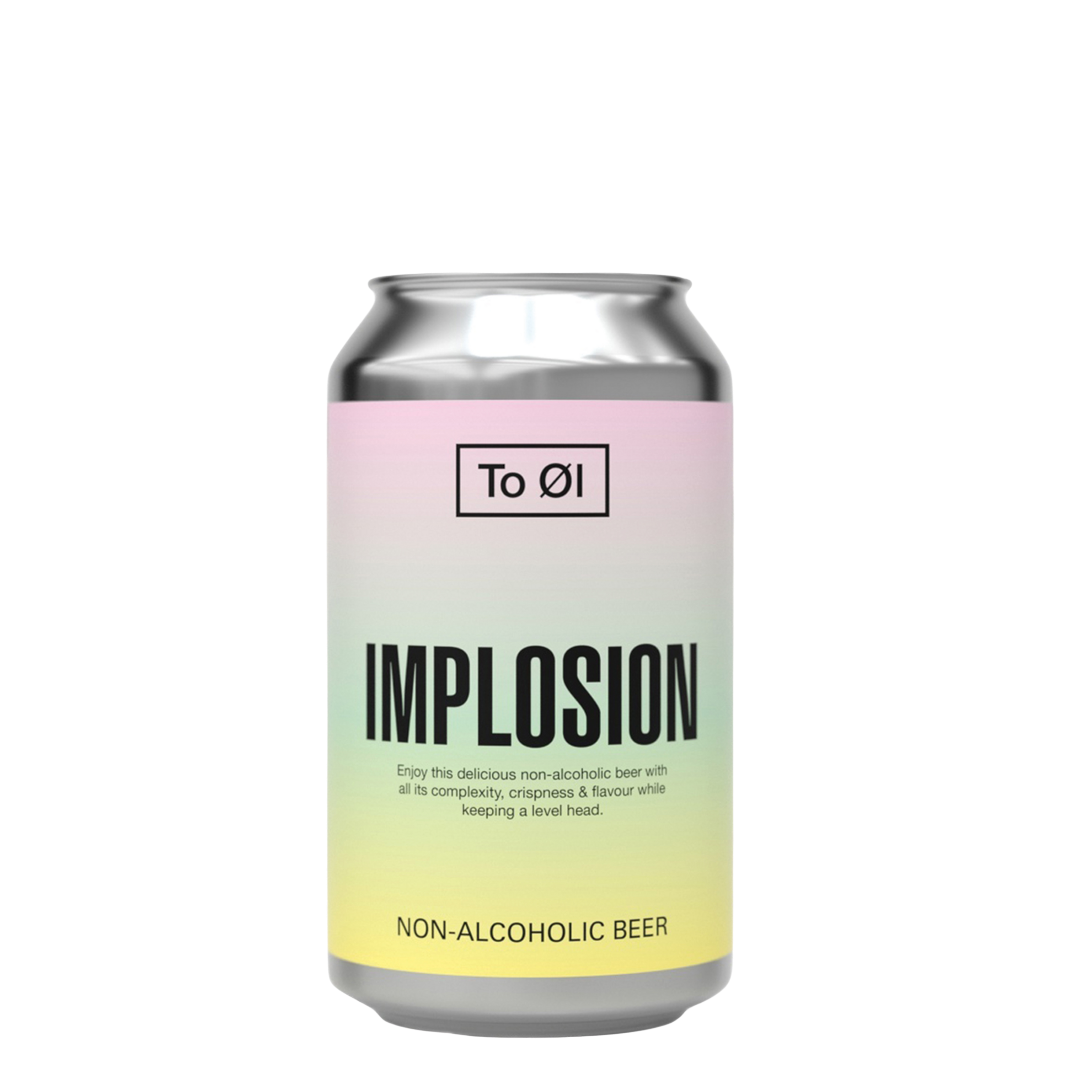 Bouteille de To Øl Implosion IPA, bière sans alcool