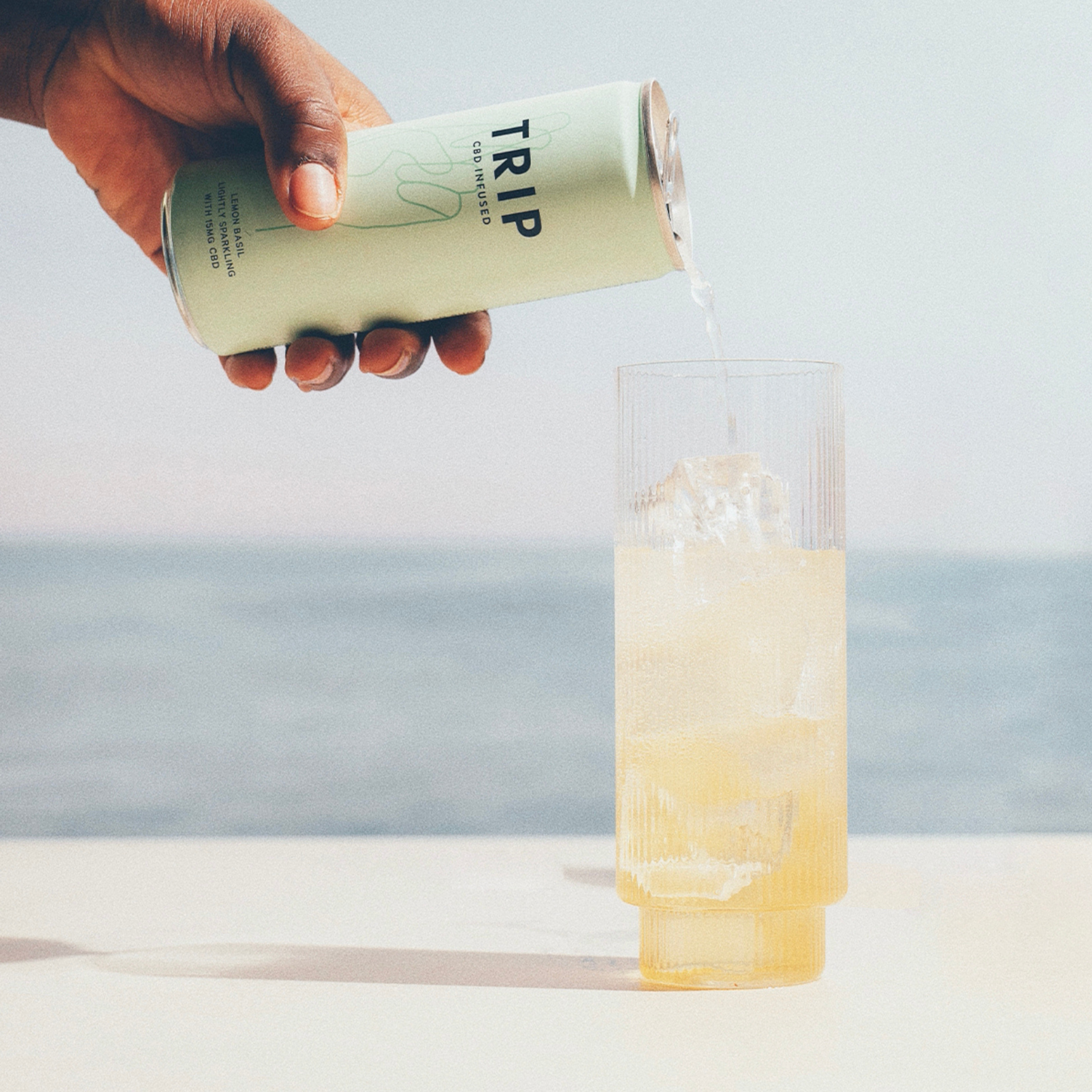 Boisson au CBD Citron Basilic